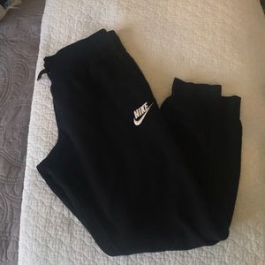 Black Nike joggers